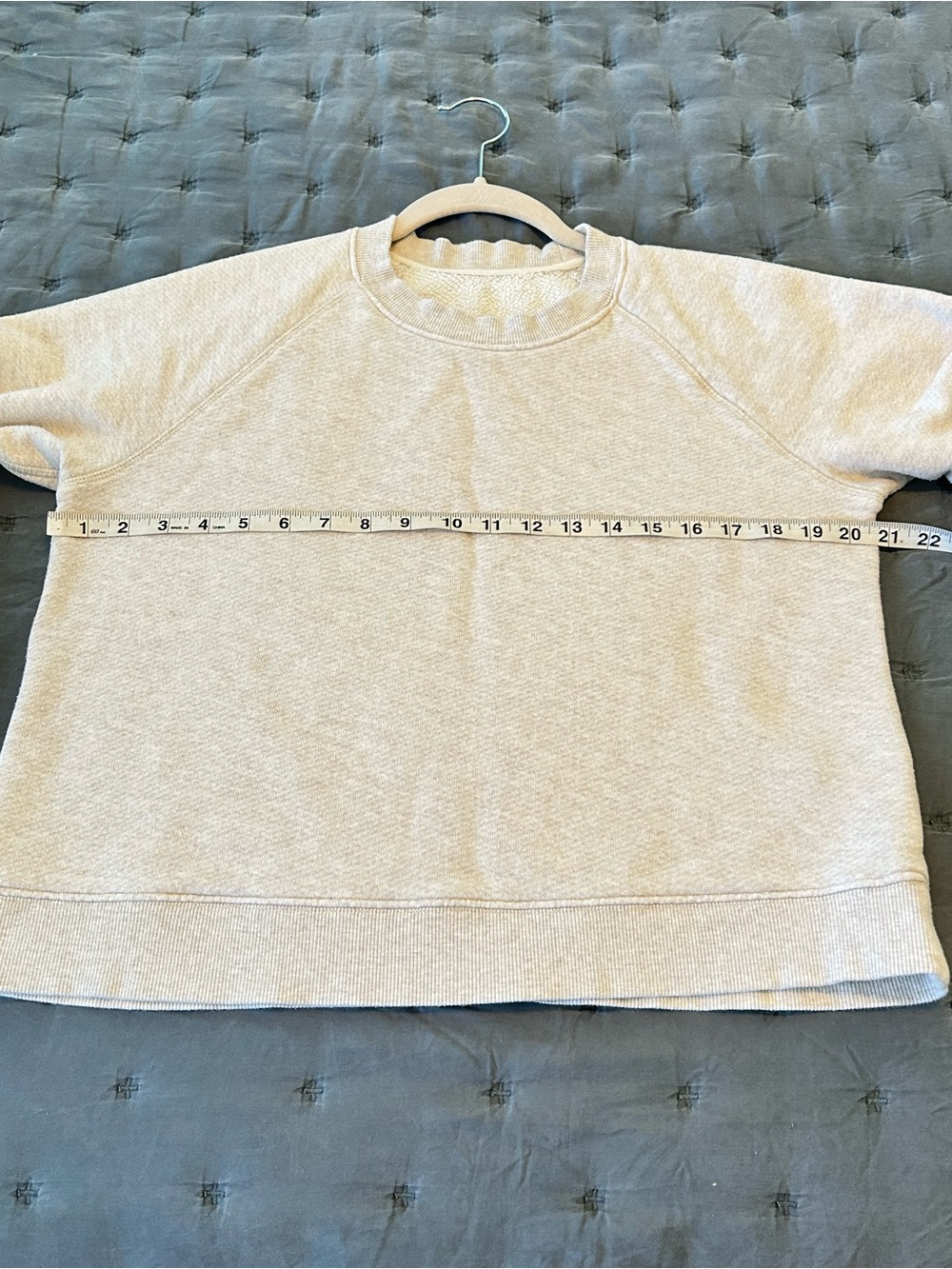 Jenni Kayne Heather Oatmeal Cream Crewneck Saturday Sweatshirt Medium - Picture 7 of 9